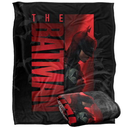 Multicoloured - Side - The Batman Character Art Blanket