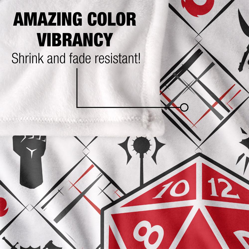 White - Lifestyle - Dungeons & Dragons D20 Blanket