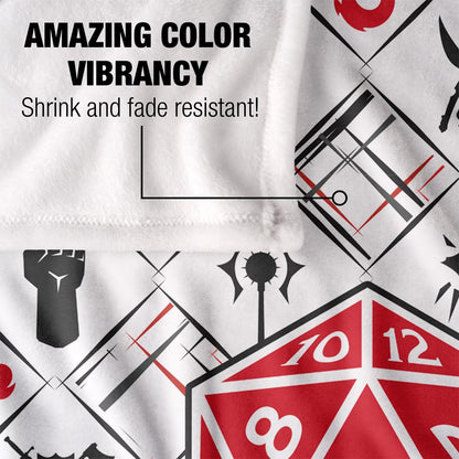 White - Lifestyle - Dungeons & Dragons D20 Blanket