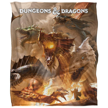 White - Front - Dungeons & Dragons Tiamat Blanket