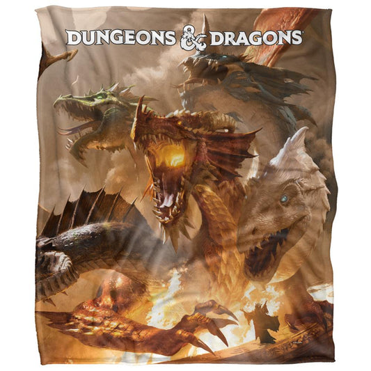 White - Front - Dungeons & Dragons Tiamat Blanket