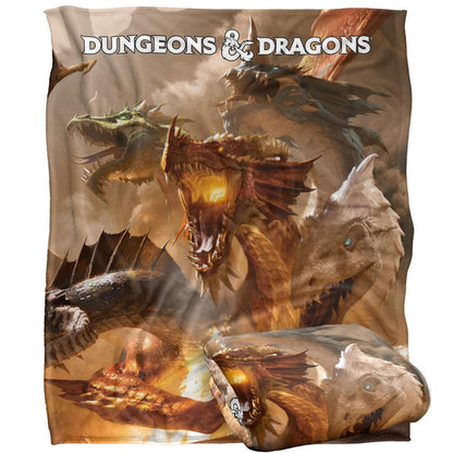 White - Side - Dungeons & Dragons Tiamat Blanket