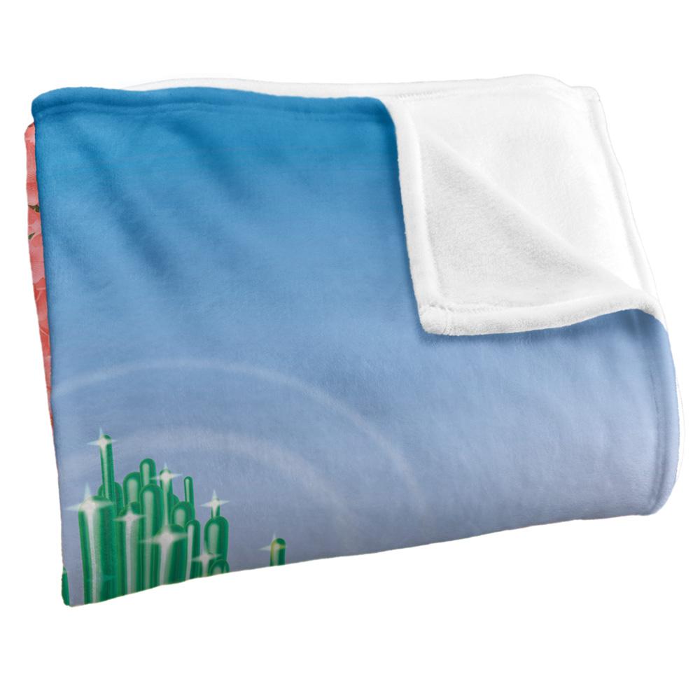 Multicoloured - Back - The Wizard Of Oz Emerald CIty Scenic Blanket