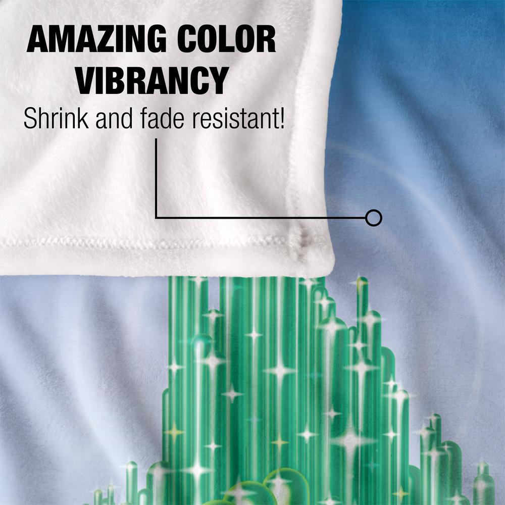 Multicoloured - Lifestyle - The Wizard Of Oz Emerald CIty Scenic Blanket