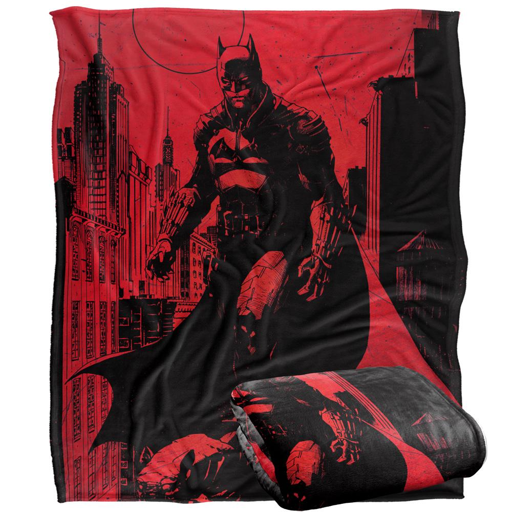 Multicoloured - Side - Batman Gargoyle Blanket