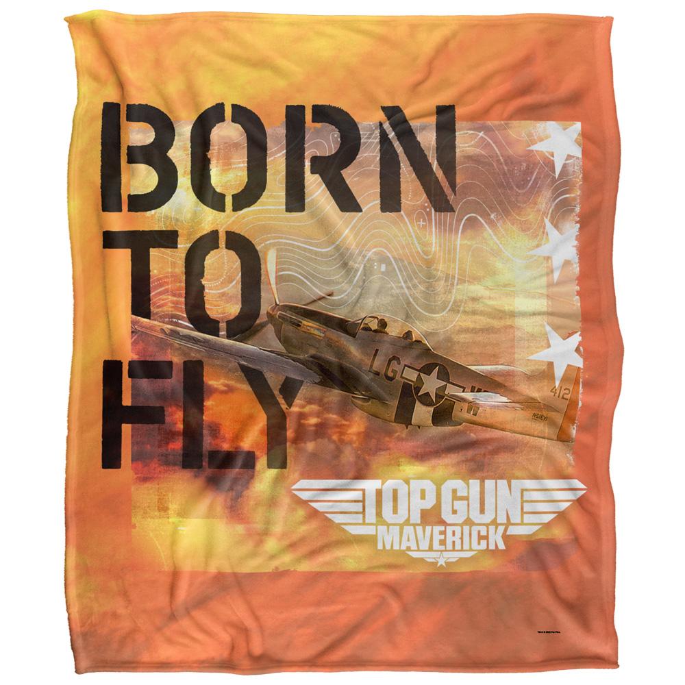 Multicoloured - Front - Top Gun: Maverick Born To Fly Blanket