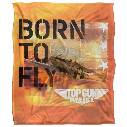 Multicoloured - Front - Top Gun: Maverick Born To Fly Blanket