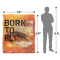 Multicoloured - Pack Shot - Top Gun: Maverick Born To Fly Blanket