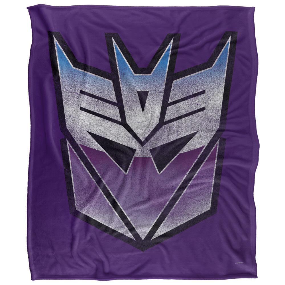 White - Front - Transformers Decepticon Logo Blanket