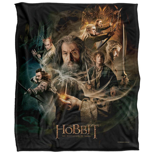 Multicoloured - Front - The Hobbit: The Desolation of Smaug Movie Poster Blanket