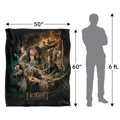 Multicoloured - Pack Shot - The Hobbit: The Desolation of Smaug Movie Poster Blanket