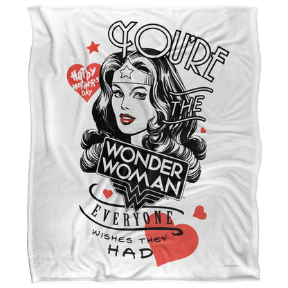 Multicoloured - Front - Justice League Everyone Wishes Wonder Woman Blanket