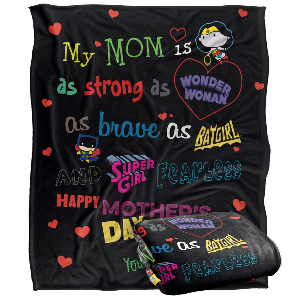 Multicoloured - Side - Justice League My Mom Is Mothers Day Blanket