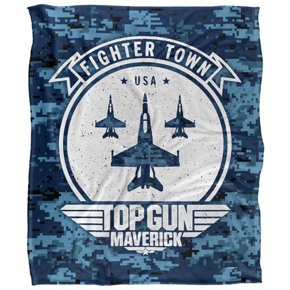 Multicoloured - Front - Top Gun: Maverick Fighter Town USA Blanket
