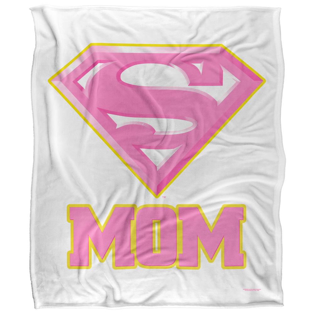 Multicoloured - Front - Superman Mom Logo Blanket