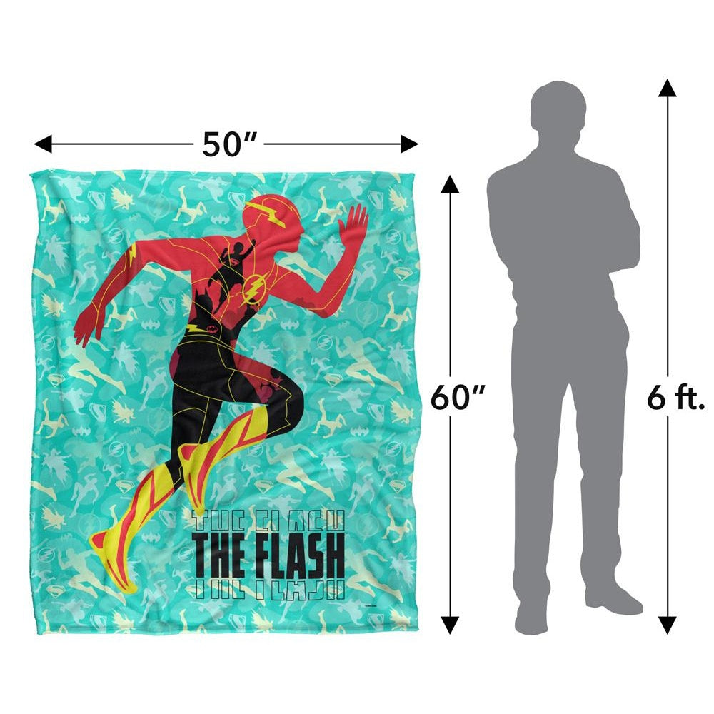 Multicoloured - Pack Shot - The Flash Silhouette Blanket