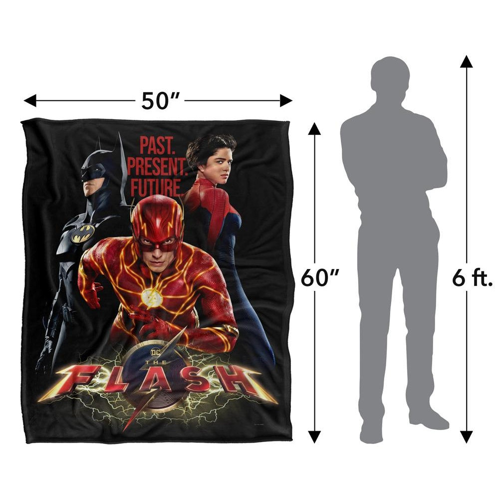 Multicoloured - Pack Shot - The Flash Movie Poster Blanket