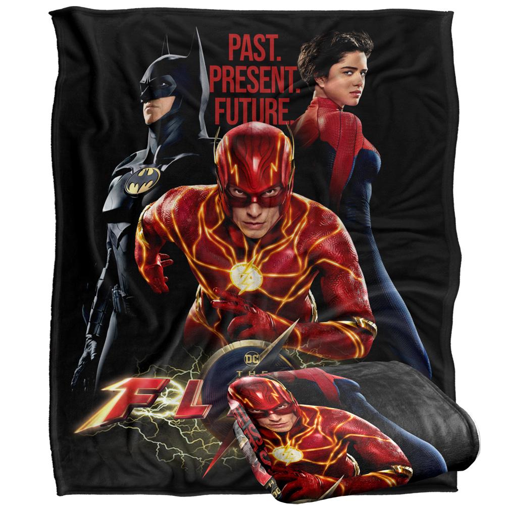 Multicoloured - Side - The Flash Movie Poster Blanket