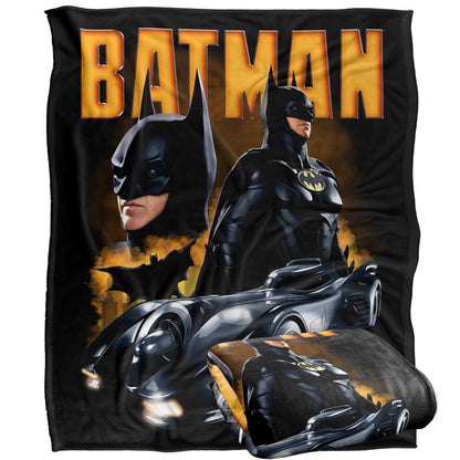Multicoloured - Side - The Flash Pose Batman Blanket