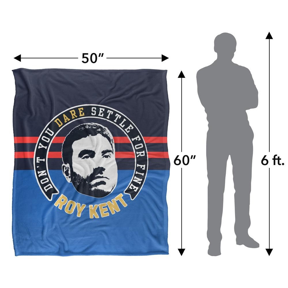 Multicoloured - Pack Shot - Ted Lasso Don´t Settle For Fine Roy Kent Blanket