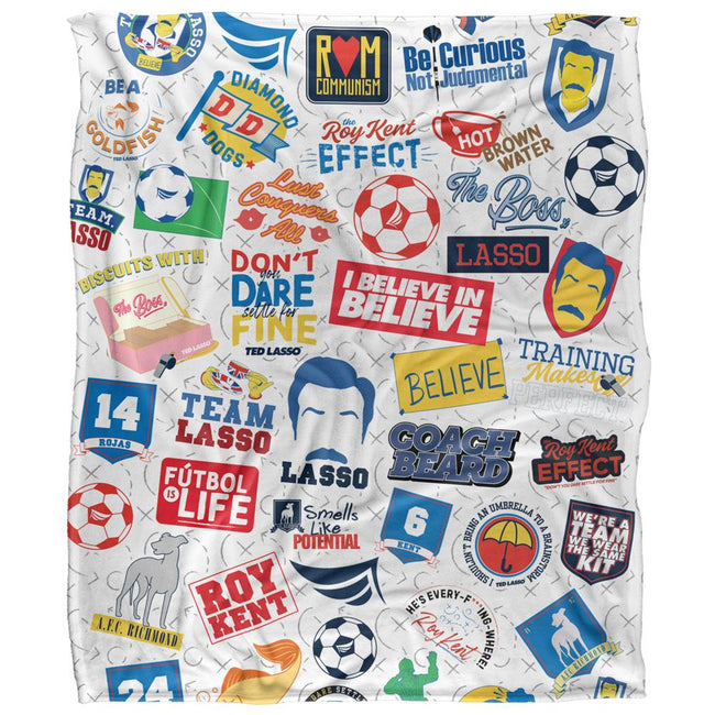 Multicoloured - Front - Ted Lasso All-Over Print Blanket