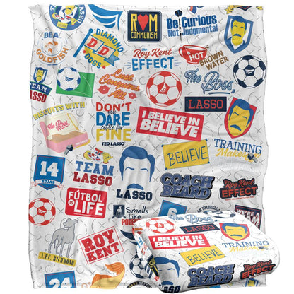 Multicoloured - Side - Ted Lasso All-Over Print Blanket