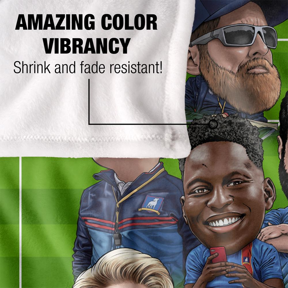 Multicoloured - Lifestyle - Ted Lasso Characters Blanket