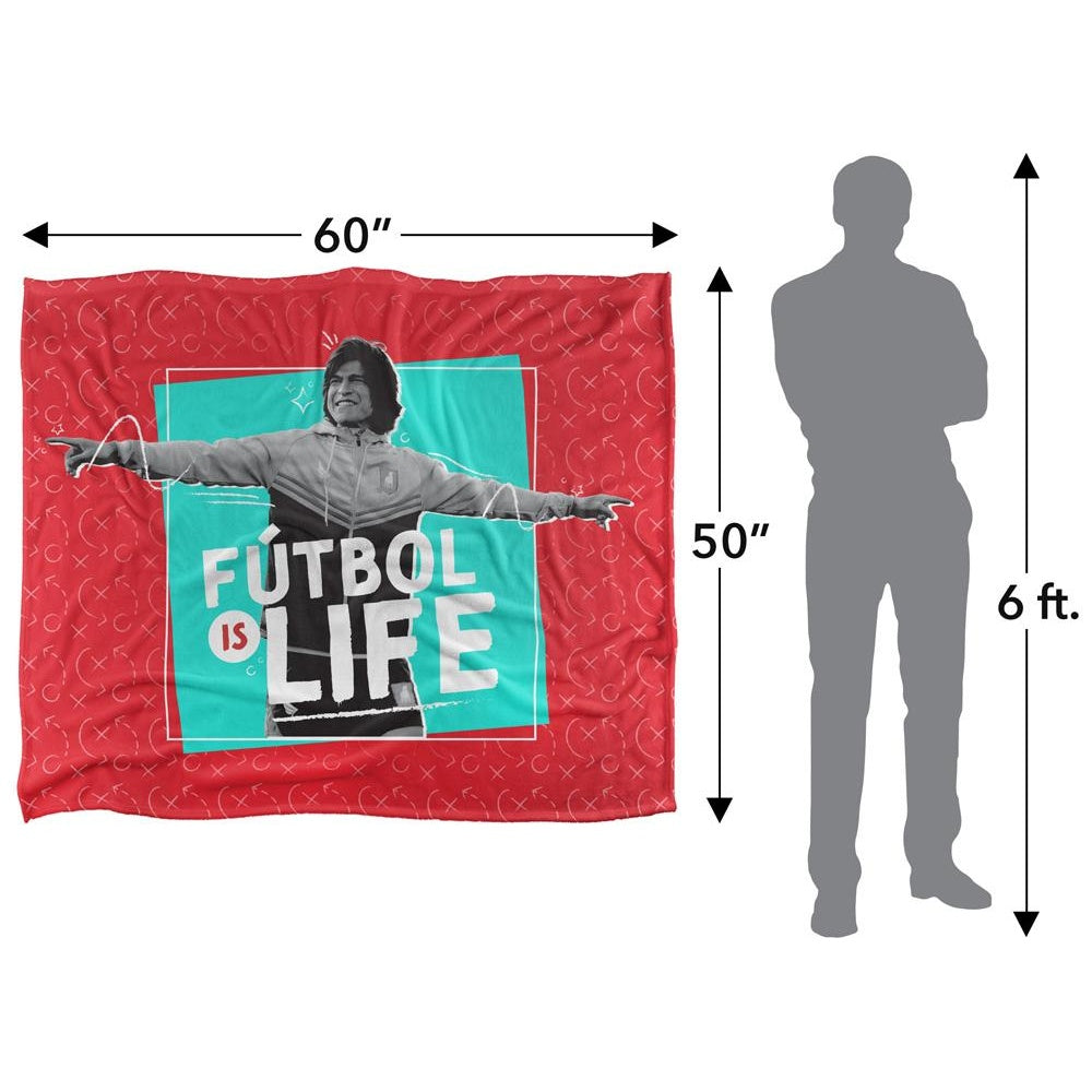 Multicoloured - Pack Shot - Ted Lasso Futbol Is Life Blanket