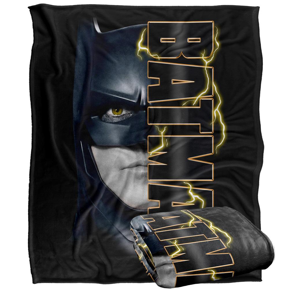 Multicoloured - Side - The Flash Headshot Batman Blanket