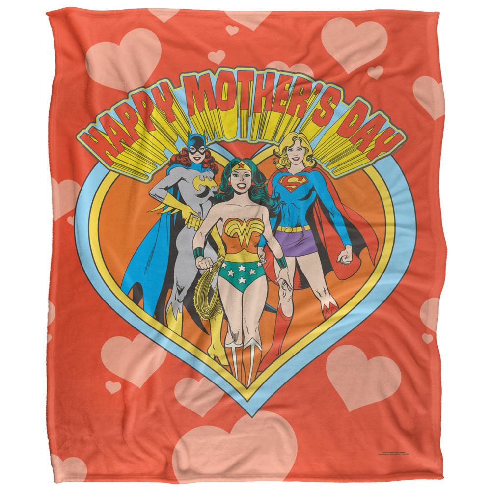 Multicoloured - Front - Justice League Happy Mothers Day Blanket