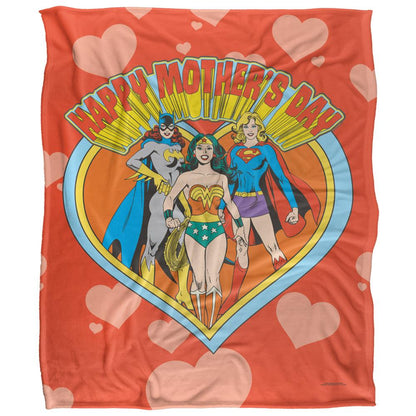Multicoloured - Front - Justice League Happy Mothers Day Blanket