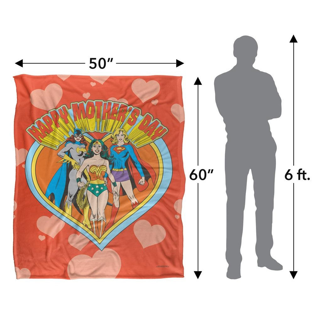 Multicoloured - Pack Shot - Justice League Happy Mothers Day Blanket