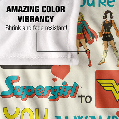 Multicoloured - Lifestyle - Justice League You´re My Hero Mothers Day Blanket