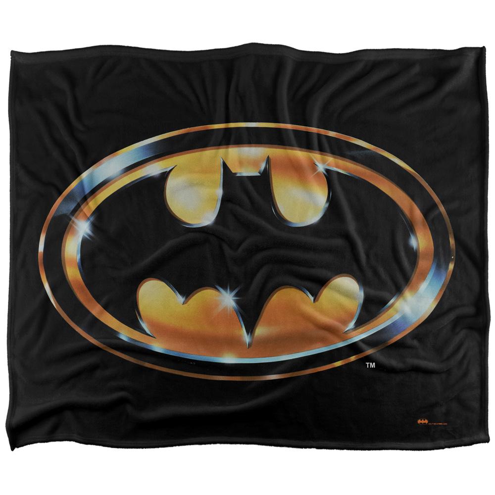 Multicoloured - Front - Batman Golden Logo Blanket