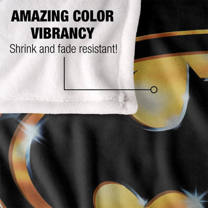 Multicoloured - Lifestyle - Batman Golden Logo Blanket