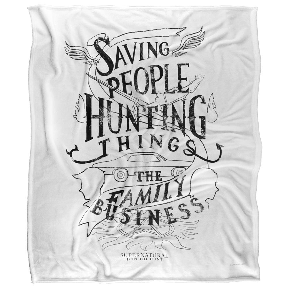 Multicoloured - Front - Supernatural Family Business Blanket