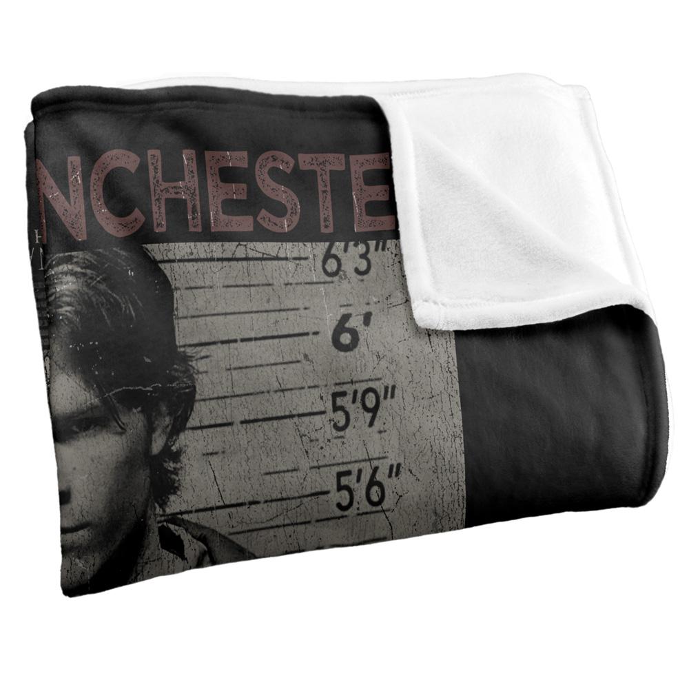 Multicoloured - Back - Supernatural Mugshot Sam Winchester Blanket