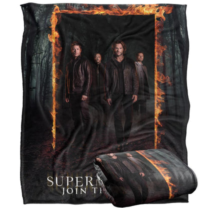 Multicoloured - Side - Supernatural Join The Hunt Blanket
