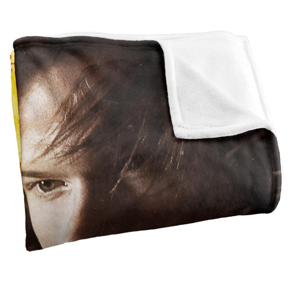Multicoloured - Back - Supernatural Join The Hunt Flames Blanket
