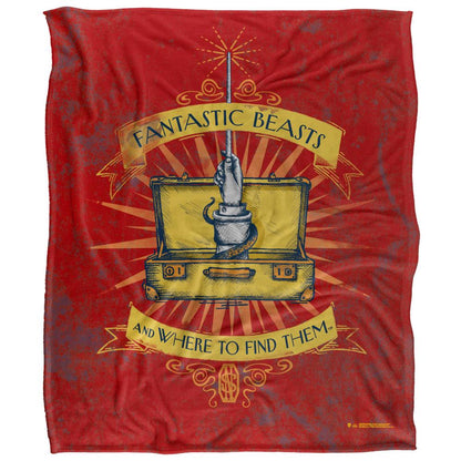Multicoloured - Front - Fantastic Beasts Trunk Blanket