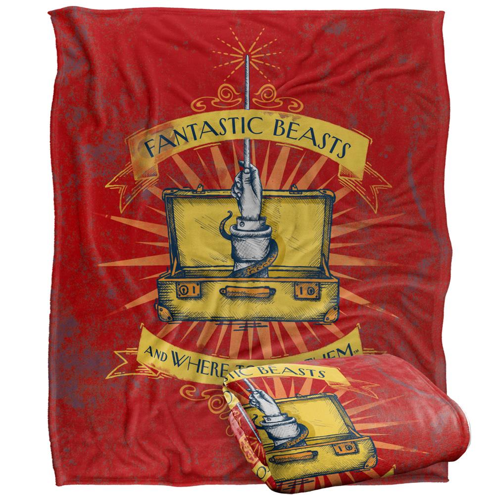 Multicoloured - Side - Fantastic Beasts Trunk Blanket