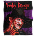 Multicoloured - Front - Nightmare On Elm Street Headshot Freddy Krueger Blanket
