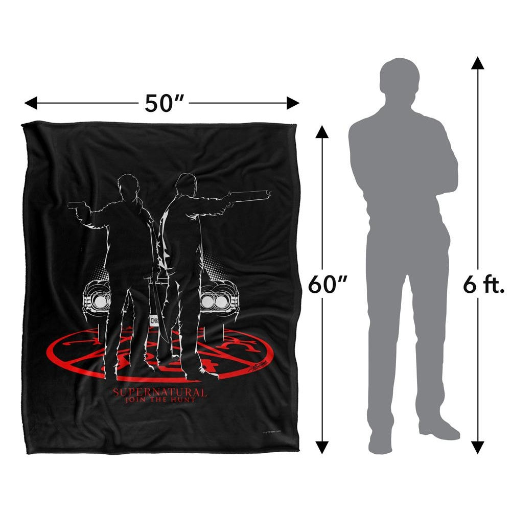 Multicoloured - Pack Shot - Supernatural Silhouette Blanket