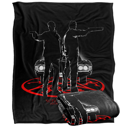 Multicoloured - Side - Supernatural Silhouette Blanket