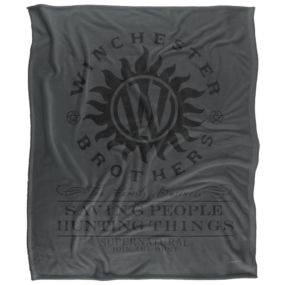 Multicoloured - Front - Supernatural Winchester Bros Logo Blanket