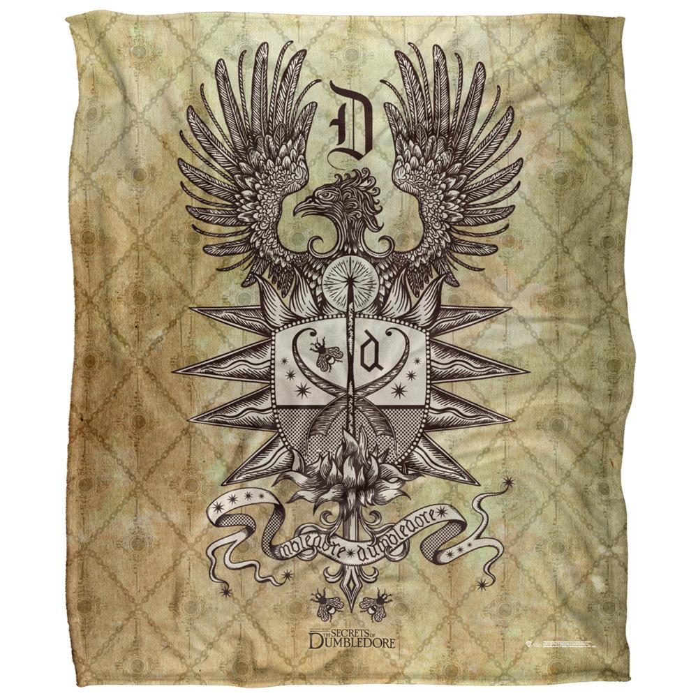 Multicoloured - Front - Fantastic Beasts Crest Dumbledore Blanket