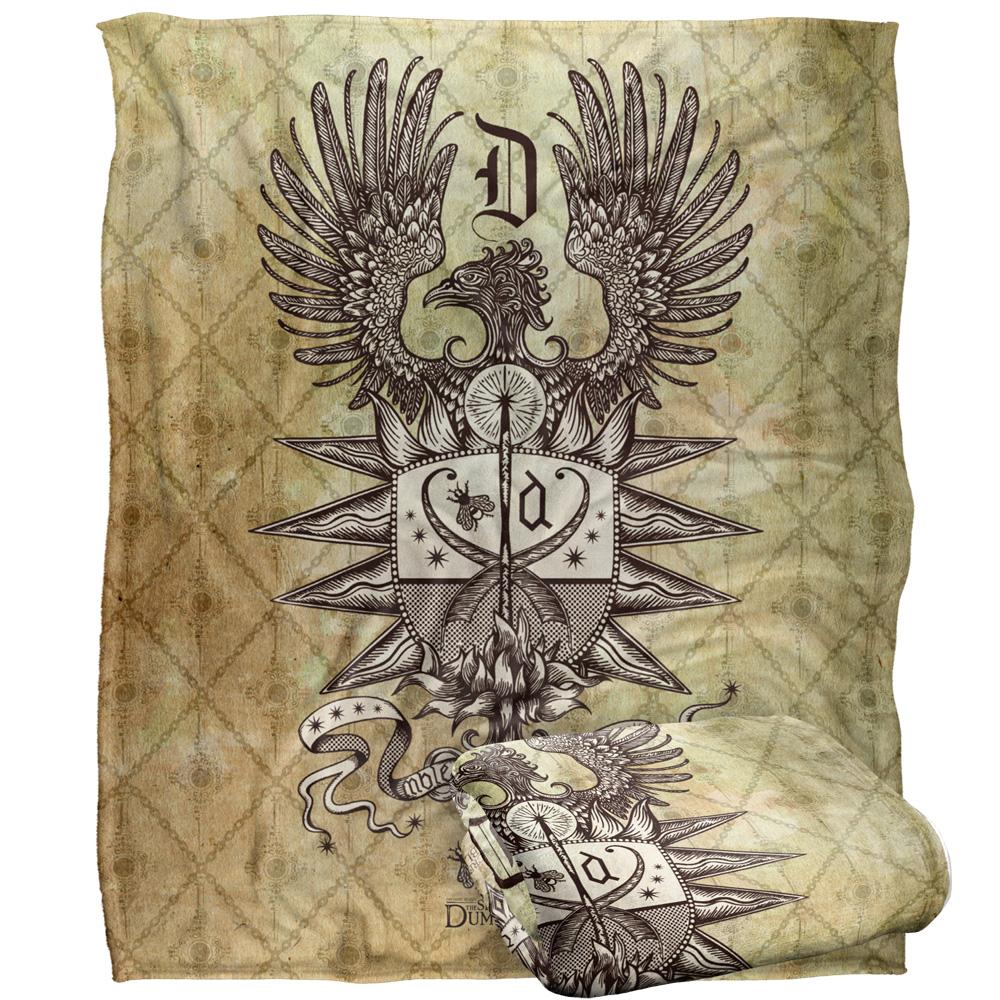 Multicoloured - Side - Fantastic Beasts Crest Dumbledore Blanket
