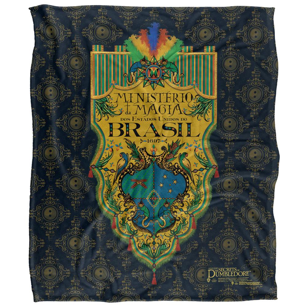 Multicoloured - Front - Fantastic Beasts Ministerio Da Magia Blanket
