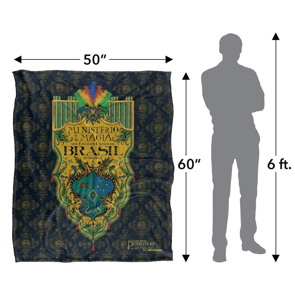 Multicoloured - Pack Shot - Fantastic Beasts Ministerio Da Magia Blanket