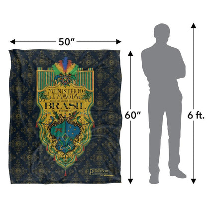 Multicoloured - Pack Shot - Fantastic Beasts Ministerio Da Magia Blanket